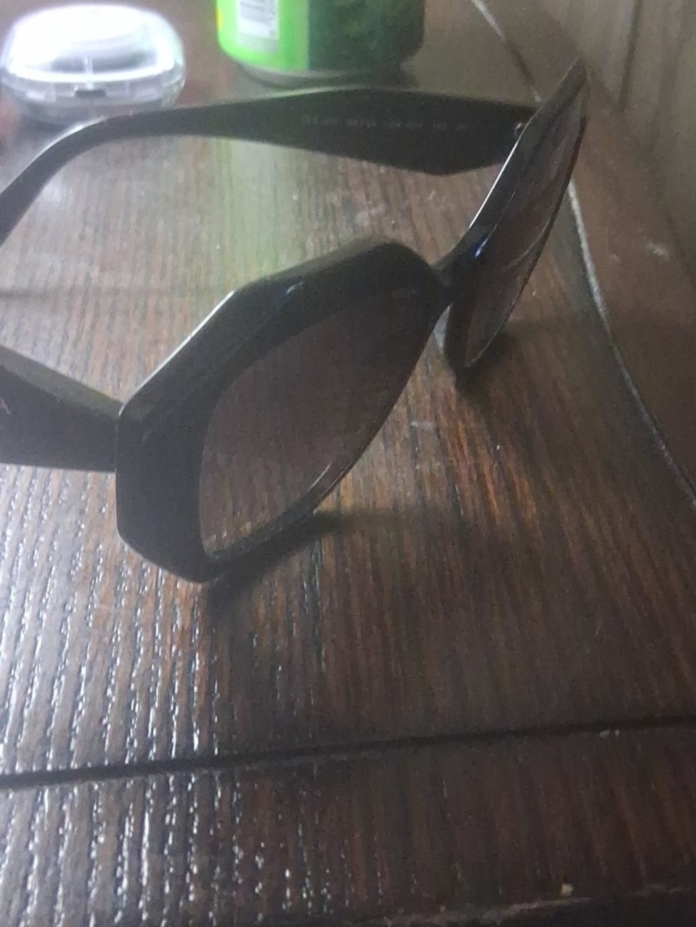 Prada Black Octagonal Women’s Sunglasses - Picture 3 of 12